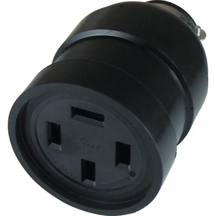 【CAINZ-DASH】アメリカン電機 平刃形 ゴムコネクタボディ 接地3P50A250V R544【別送品】