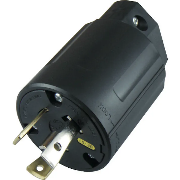 【CAINZ-DASH】アメリカン電機 引掛形 ナイロンプラグ 接地2P30A125V 3312N-L5【別送品】