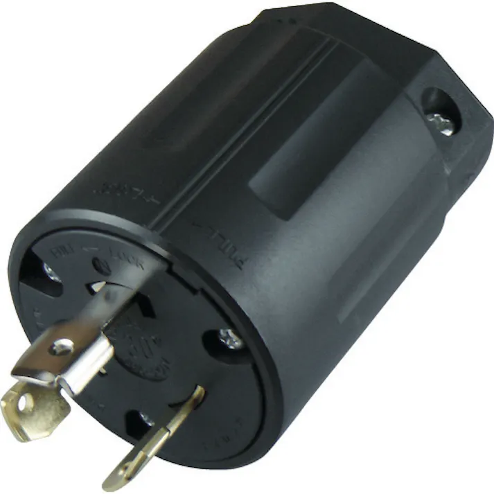 【CAINZ-DASH】アメリカン電機 引掛形 ナイロンプラグ 3P30A250V 3322N【別送品】