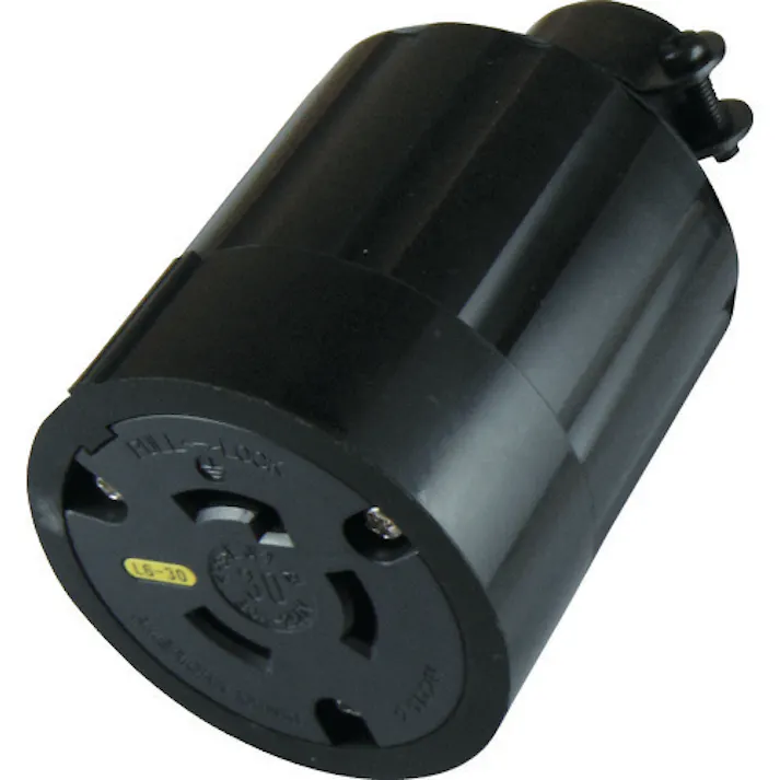 【CAINZ-DASH】アメリカン電機 引掛形 ゴムコネクタボディ 接地2P30A250V 3324R-L6【別送品】