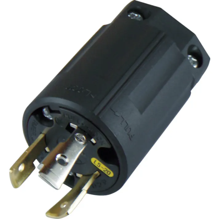 【CAINZ-DASH】アメリカン電機 引掛形 ナイロンプラグ 接地2P20A125V 3212N-L5【別送品】