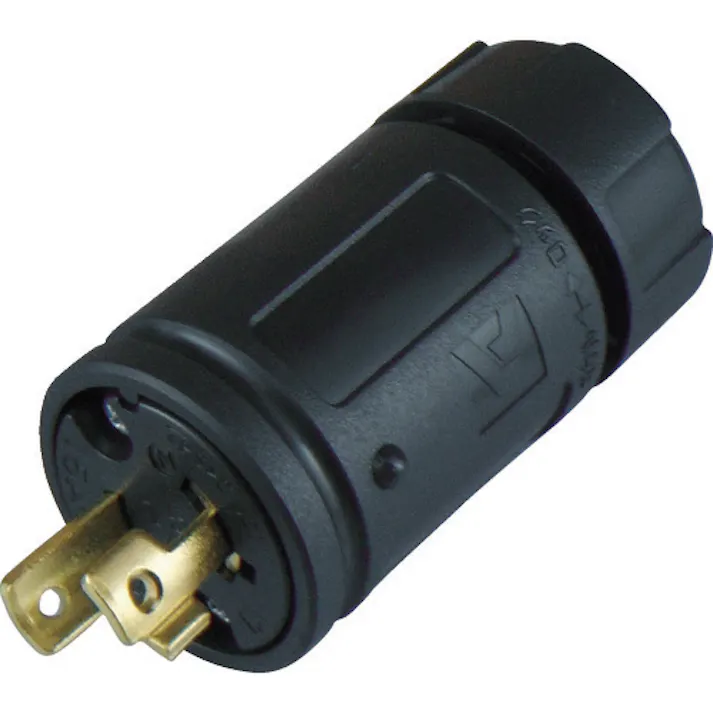 【CAINZ-DASH】アメリカン電機 引掛形 ナイロンプラグ 2P 15A 250V 2122N【別送品】