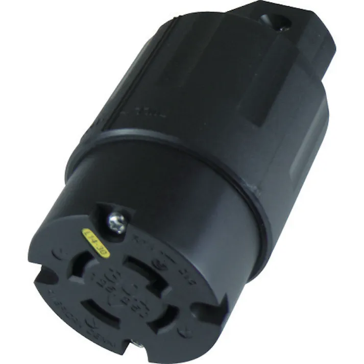 【CAINZ-DASH】アメリカン電機 引掛形 ナイロンコネクタボディ 接地3P30A125/250V 4314N-L14【別送品】