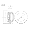 【CAINZ-DASH】アメリカン電機 ＢＮノズル　内径１２　ナイロン製 BN12S【別送品】