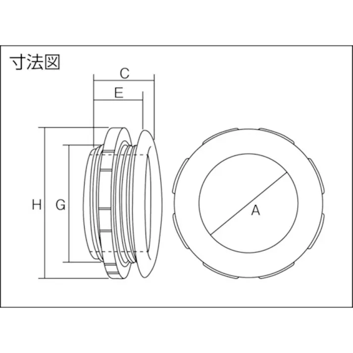 【CAINZ-DASH】アメリカン電機 BNノズル 内径60 ナイロン製 白 BN60S-IV【別送品】