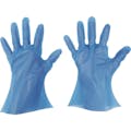 【CAINZ-DASH】東京パック 使い捨て手袋　ニューマイジャストエコノミー化粧箱　Ｓ　ブルー BNEK-S【別送品】