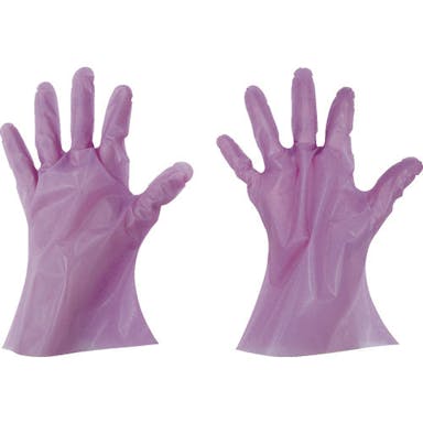 【CAINZ-DASH】東京パック 使い捨て手袋　ニューマイジャストエコノミー化粧箱　Ｌ　ピンク PNEK-L【別送品】