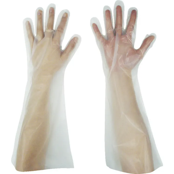 【CAINZ-DASH】東京パック 緊急災害対策用手袋ロング五本絞りL 半透明 KL-L【別送品】