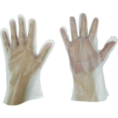 【CAINZ-DASH】東京パック 使い捨て手袋　Ｓ－ＨＹＢＲＩＤグローブ五本絞りＳ　半透明 HG-S【別送品】
