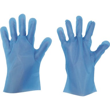 【CAINZ-DASH】東京パック 使い捨て手袋　Ｓ－ＨＹＢＲＩＤグローブ五本絞り　Ｓ　ブルー BHG-S【別送品】