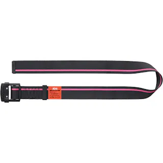 【CAINZ-DASH】基陽 アルミバックル胴ベルト(スライド式) 1200mm 黒/ピンク 47413PNF【別送品】