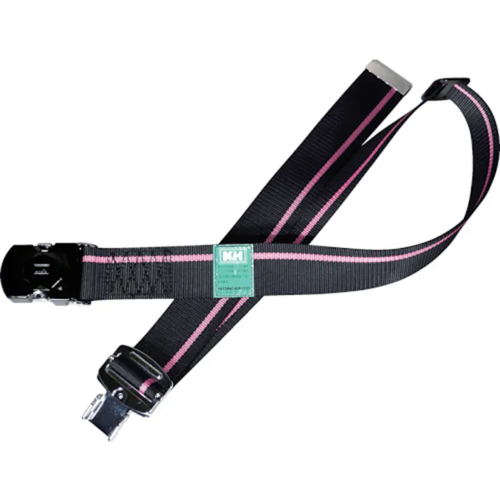 【CAINZ-DASH】基陽 ワンタッチバックル胴ベルト 1200mm 黒-ピンク/黒 47633PNF【別送品】