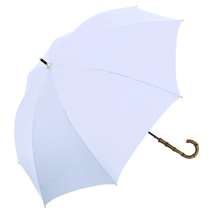 UVバンブー長傘 55cm アイスブルー