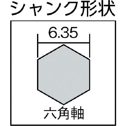 カクタス角田様ブラック一枚 六角軸 木工用ホールソー 8枚刃 20mm巾 径25～65mm - 大工道具・金物の