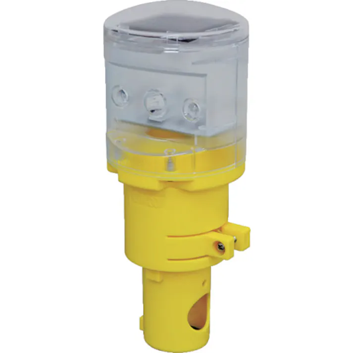 【CAINZ-DASH】キタムラ産業 ソーラー式明るい二色工事灯 KSH-001【別送品】