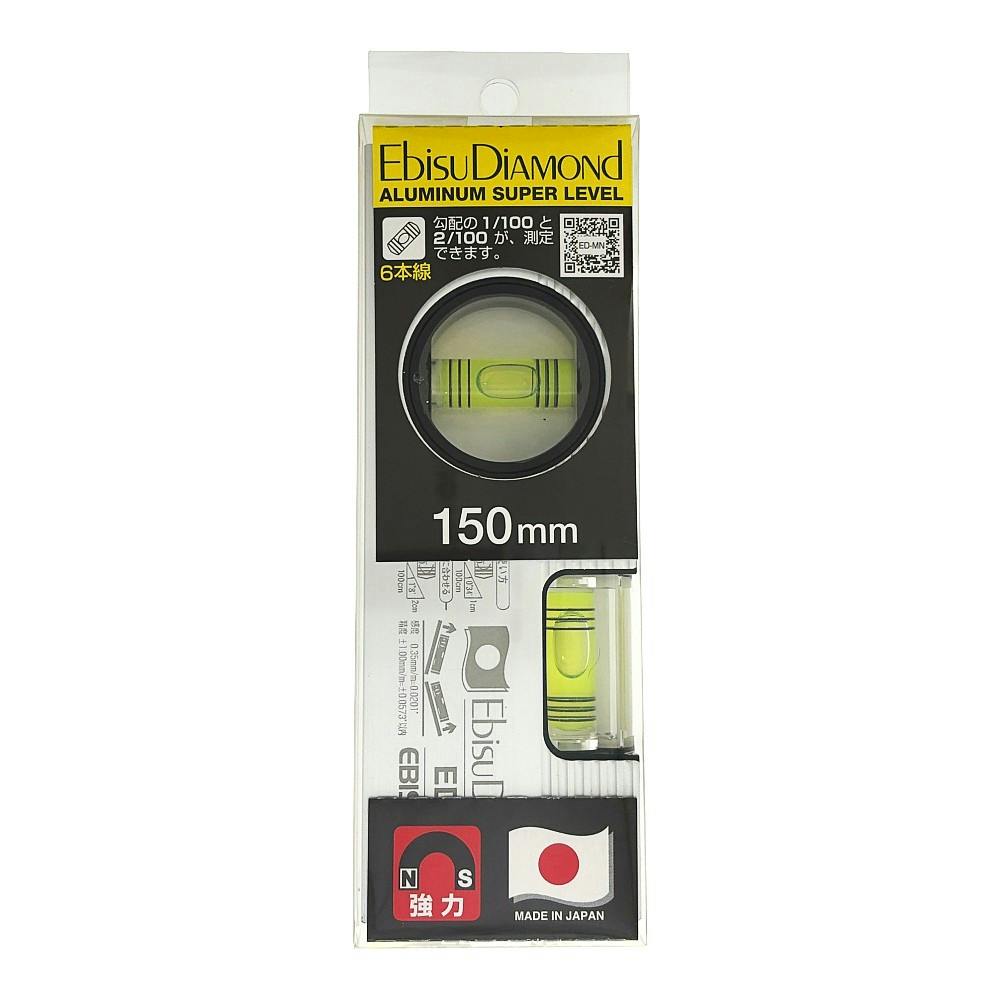 エビス エビスダイヤモンド 磁石付ベーシックレベル シルバー 150mm ED