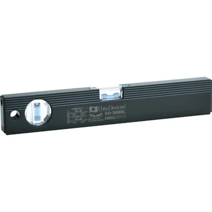 【CAINZ-DASH】エビス 磁石付ベーシックレベルブラック 300mm ブラック/ブルー ED-30MBBL【別送品】