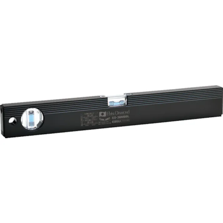 【CAINZ-DASH】エビス 磁石付ベーシックレベルブラック 380mm ブラック/ブルー ED-38MBBL【別送品】
