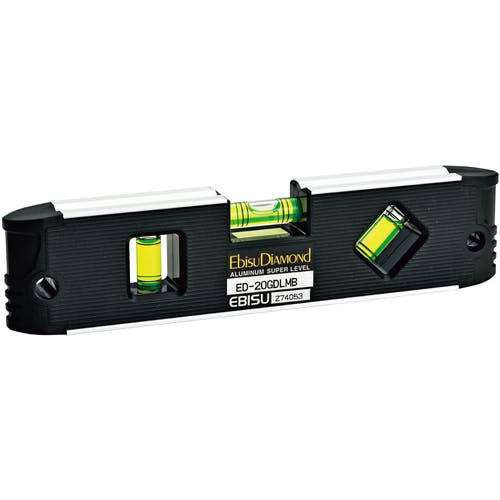 エビス G-ディレクターレベル ブラック ED-20GDLMB アルミ製水平器 エビス G-ディレクターレベル ブラック ED-20GDLMB アルミ製水平器