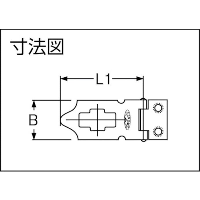 【CAINZ-DASH】ストロング金属 塗りストロング掛金６０ｍｍ NK-A-SP-GR-60【別送品】