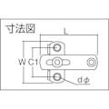 【CAINZ-DASH】ストロング金属 プレートラッチ　ステンレス５０ｍｍ PL-N-SU-00-50【別送品】