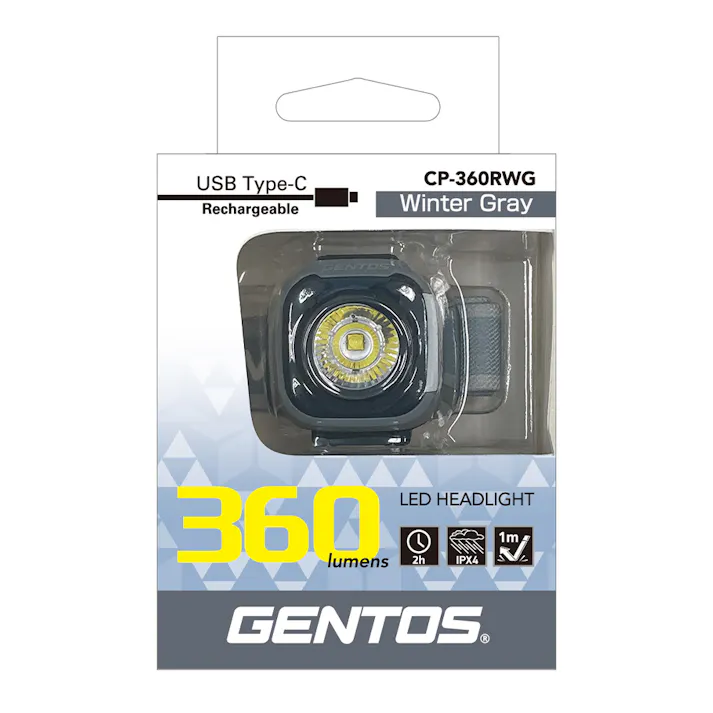 GENTOS 充電式コンパクトヘッドライト CP-360RWG