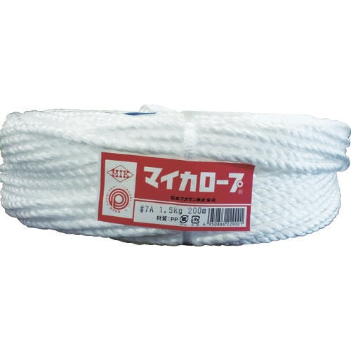 石本マオラン マイカロープ#7A1.5kg 白 MLP-7A ひも 石本マオラン マイカロープ#7A1.5kg 白 MLP-7A ひも
