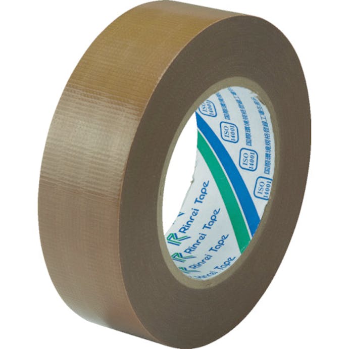 【CAINZ-DASH】リンレイテープ クロス粘着テープ　包装用ＰＥワリフテープ　ＥＦ６７１　３８×５０　厚さ０．１６ｍｍ　茶色 EF671-38X50【別送品】