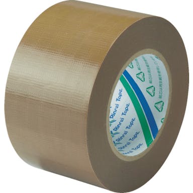 【CAINZ-DASH】リンレイテープ クロス粘着テープ　包装用ＰＥワリフテープ　ＥＦ６７１　７５×５０　厚さ０．１６ｍｍ　茶色 EF671-75X50【別送品】