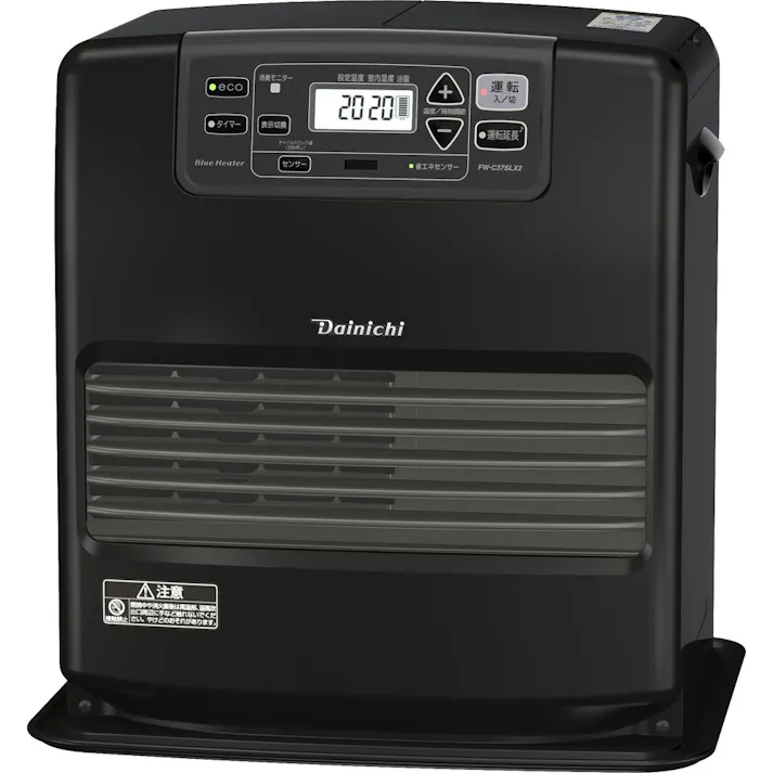 人感センサー付 石油ファンヒーター 鉄筋13畳木造10畳程度 マットブラック FW-C37SLX2K【別送品】