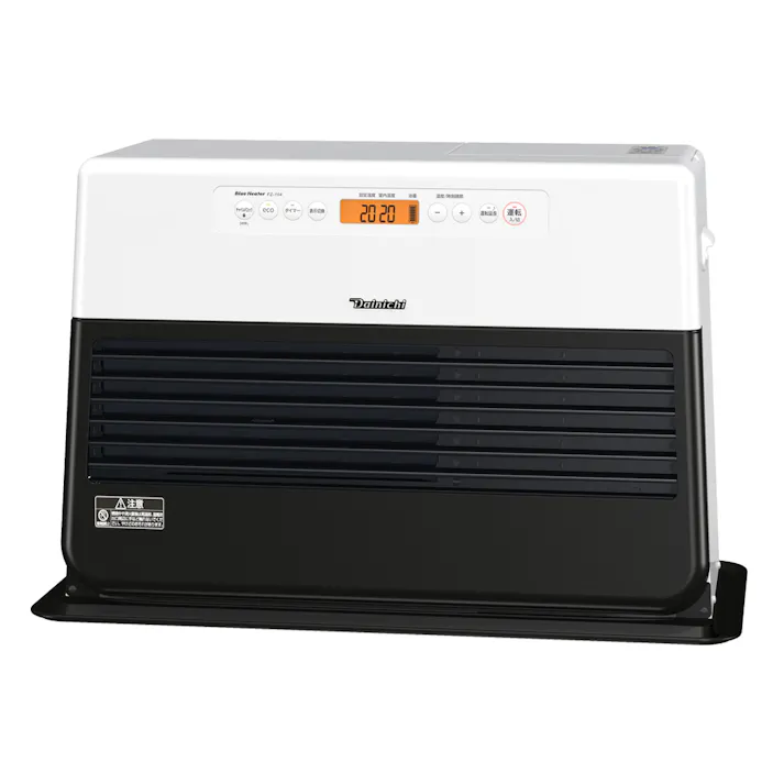 石油ファンヒーター 大火力 鉄筋35畳木造26畳程度 ホワイト×ブラック FZ-104-WK【別送品】