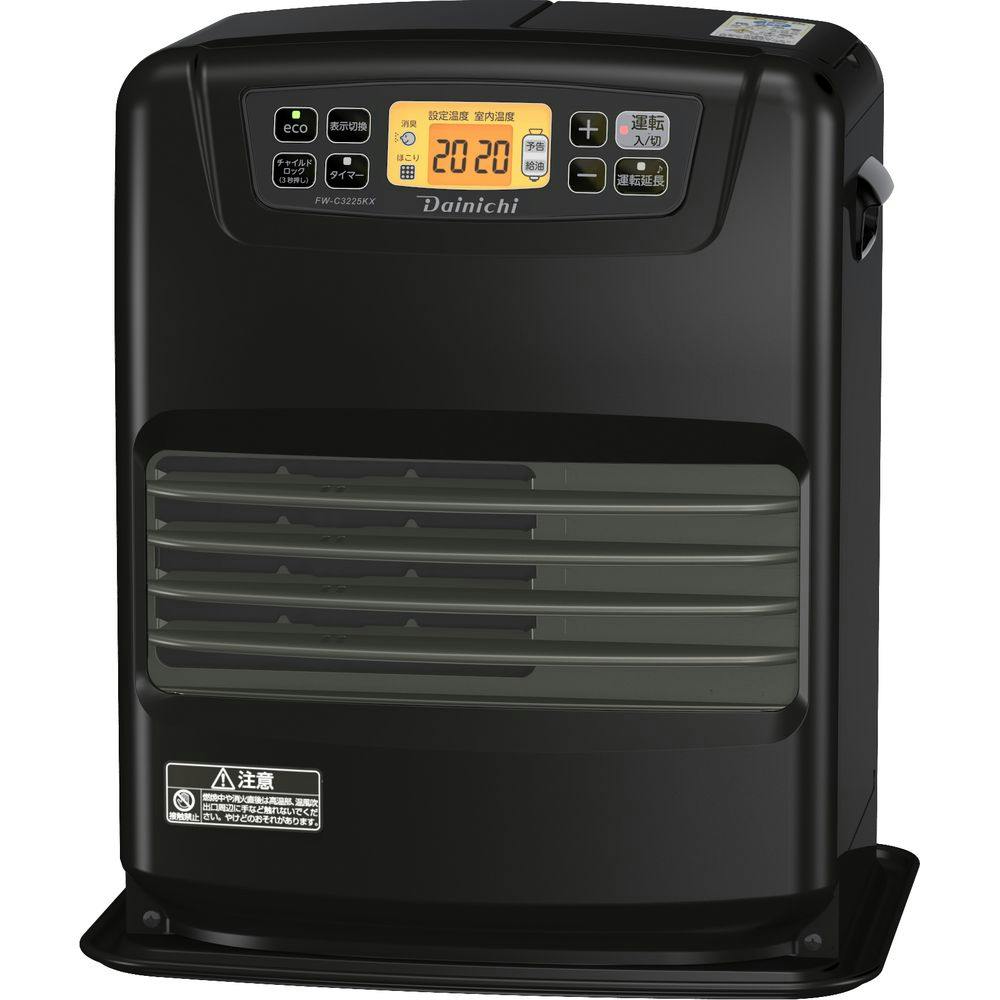 石油ファンヒーター 鉄筋12畳木造9畳程度 マットブラック FW