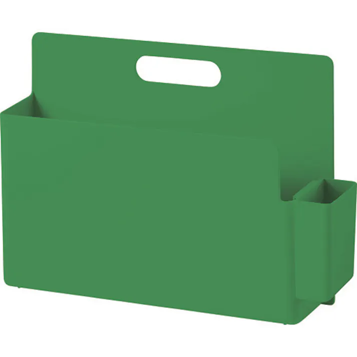 【CAINZ-DASH】内田洋行 デスクトレー 仕切り・トレーになるキャリーボックス グリーン 15000013【別送品】