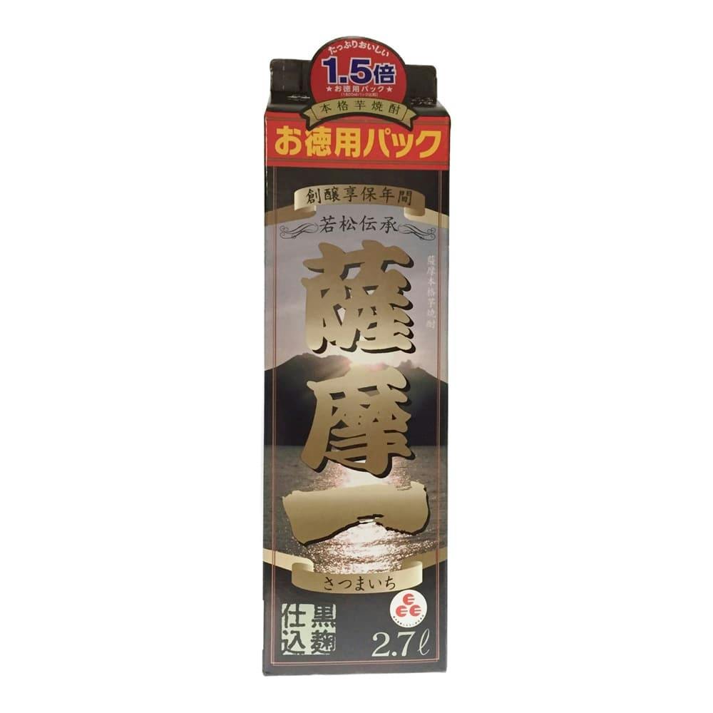 (鹿児島県)薩摩一 芋 25度 パック 2.7L 芋焼酎 (鹿児島県)薩摩一 芋 25度 パック 2.7L 芋焼酎