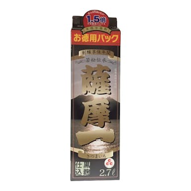 (鹿児島県)薩摩一 芋 25度 パック 2.7L【別送品】