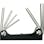 【CAINZ-DASH】フジ矢（ワイズ） 六角棒レンチ（ナイフ式）　コンパクトホルダー　６本組 600-60【別送品】