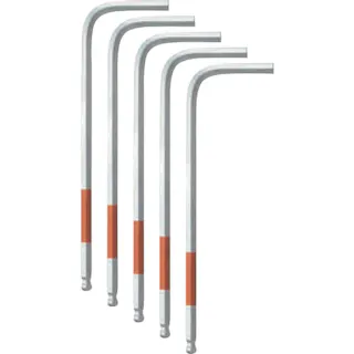 【CAINZ-DASH】フジ矢(ワイズ) ボールポイントレンチ 【単品】5本組NC(標準サイズ)5.0mm SBNC-50S-5P【別送品】