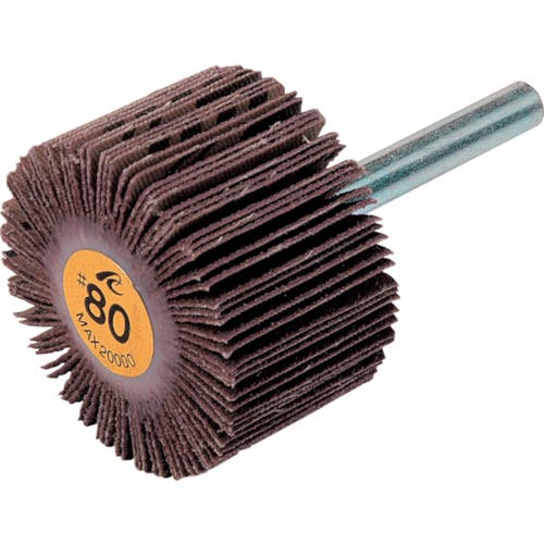 イチグチ フラップホイル 軸径6mm #40 外径25×幅25×軸長40 AF2525-40 フラップ軸付ホイール イチグチ フラップホイル 軸径6mm #40 外径25×幅25×軸長40 AF2525-40 フラップ軸付ホイール