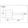 【CAINZ-DASH】イチグチ フラップホイル 軸径6mm #60 外径50×幅15×軸長40 AF5015-60【別送品】