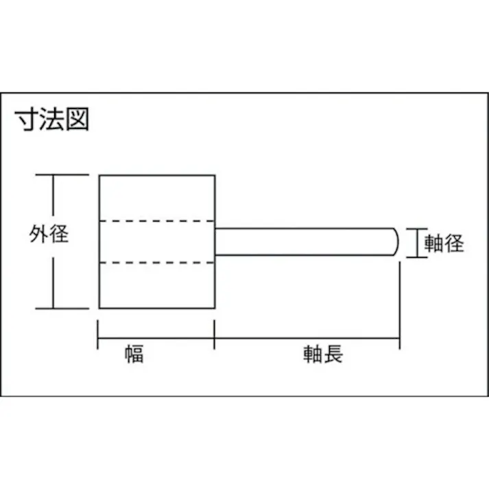 【CAINZ-DASH】イチグチ フラップホイル 軸径6mm #60 外径50×幅15×軸長40 AF5015-60【別送品】