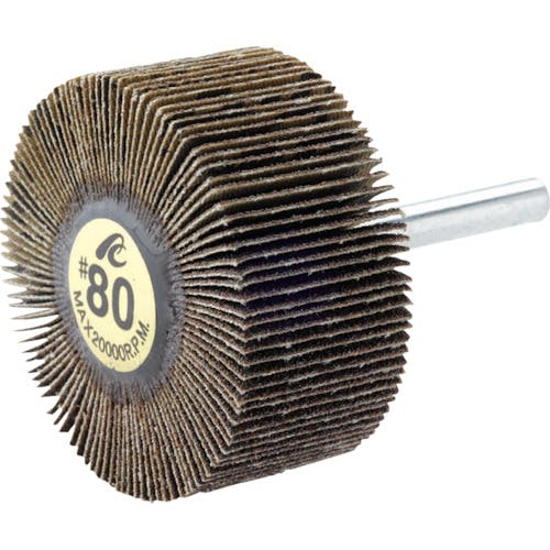 イチグチ フラップホイル 軸径6mm #120 外径50×幅25×軸長40 AF5025-120 フラップ軸付ホイール イチグチ フラップホイル 軸径6mm #120 外径50×幅25×軸長40 AF5025-120 フラップ軸付ホイール