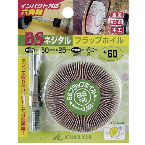 CAINZ-DASH】イチグチ ネジタル－フラップホイル（六角軸） 50X25