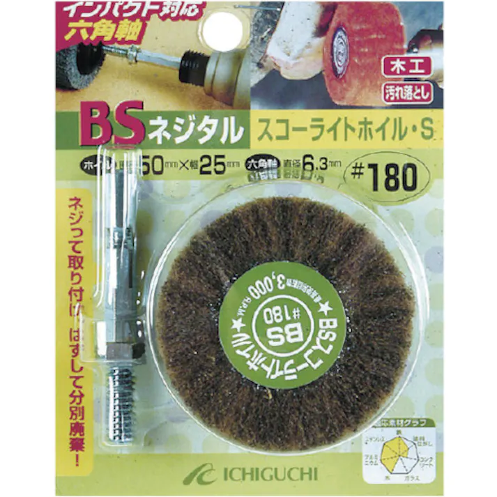 【CAINZ-DASH】イチグチ ネジタル-デライトホイル(六角軸) 30X25/6.3 #400 86809【別送品】