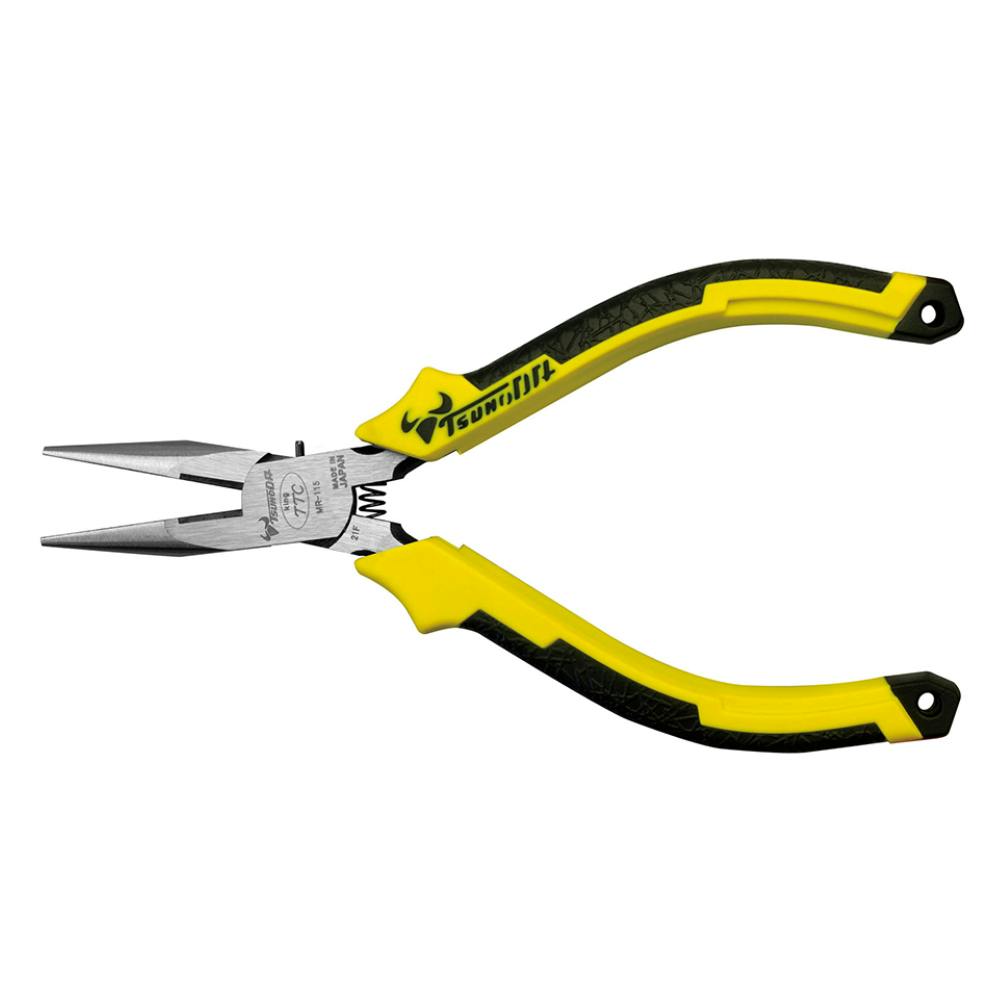 ツノダ TTC ラジオペンチ 成型グリップ バネ付き 115mm MR-115DG