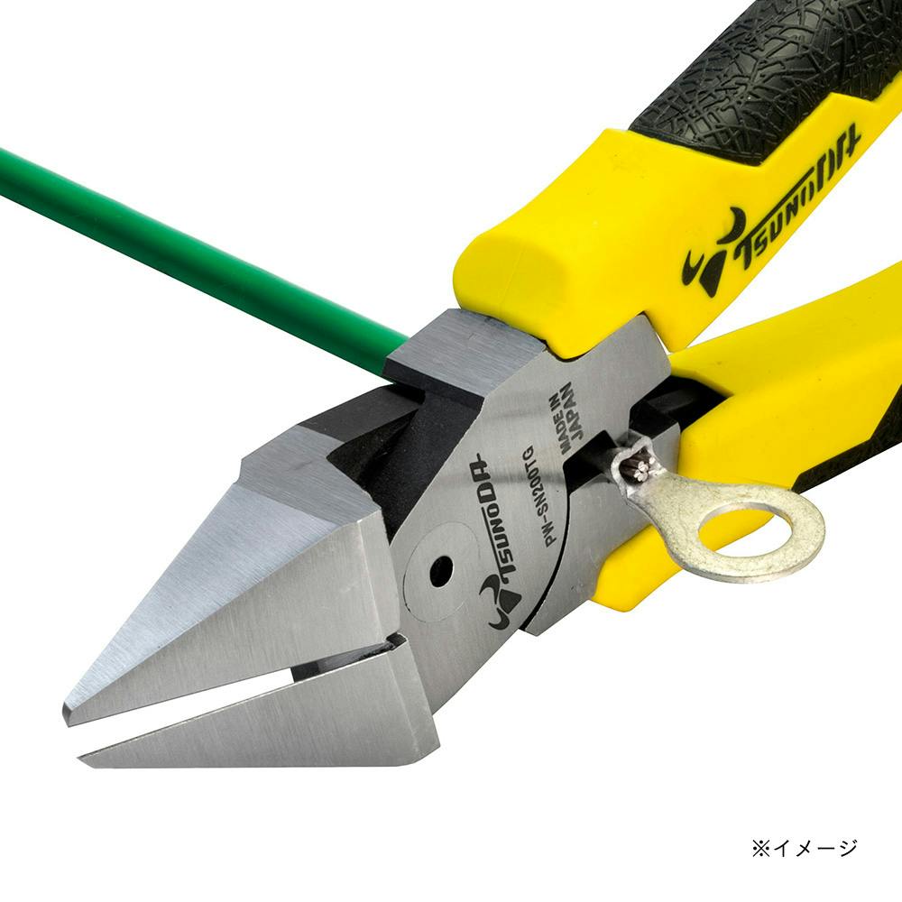 っげさん専用 ツノダ TTC 電工パワー斜めニッパー 200mm PW-SN200TG | 作業工具