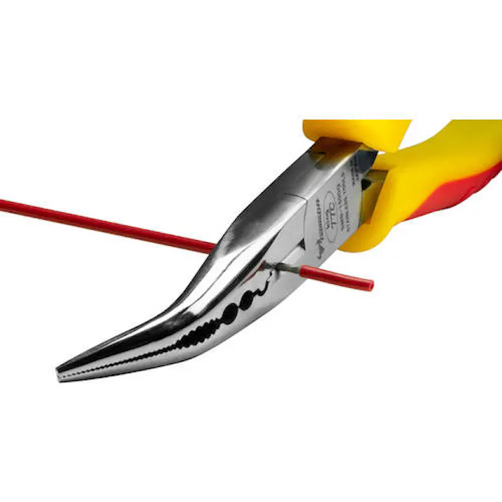 【CAINZ-DASH】ツノダ STAINLESS マルチラジオペンチ(ベントタイプ) エラストマーグリップ 全長167mm SMB-150DG【別送品】