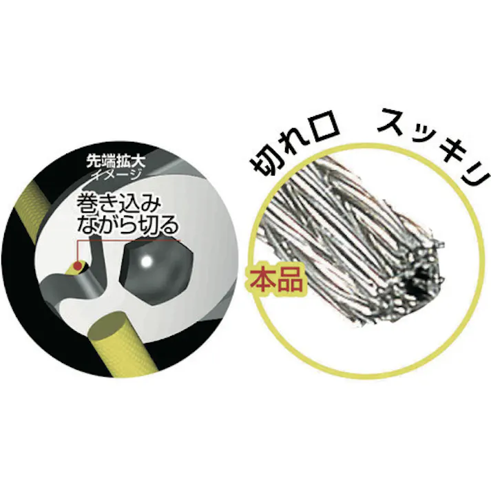 ツノダ TTC KingTTC ワイヤーロープカッター ロックバネ付 150mm WC-150