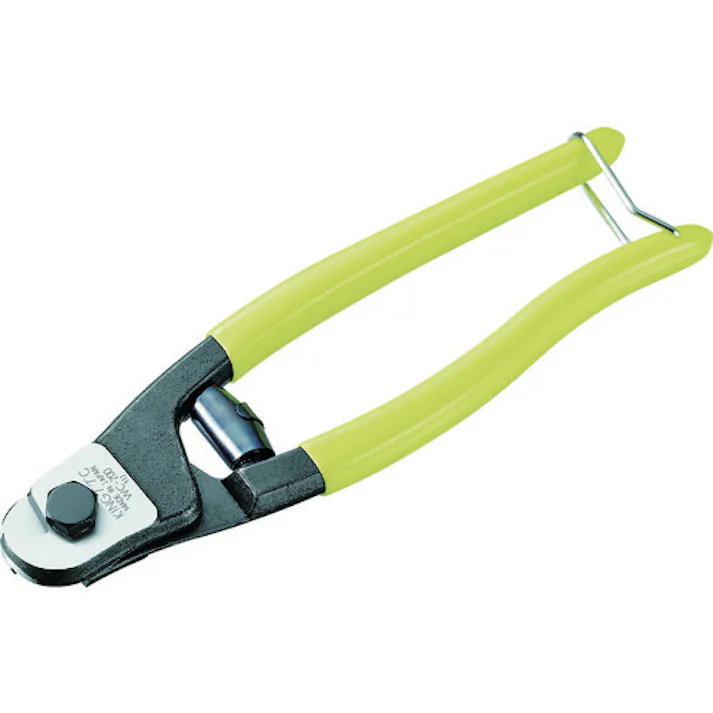 【CAINZ-DASH】ツノダ KingTTC ワイヤーロープカッター バネ&開閉ロック付 全長202mm WC-200【別送品】