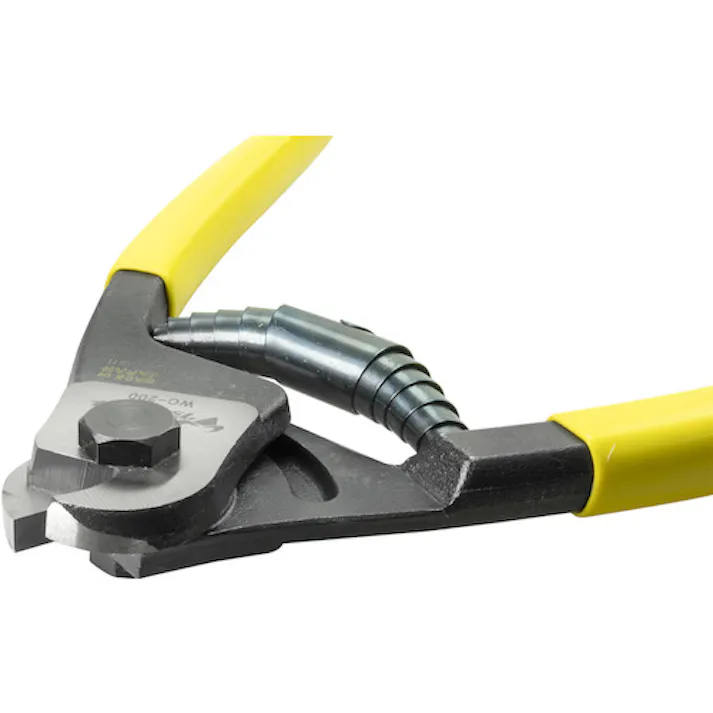 【CAINZ-DASH】ツノダ KingTTC ワイヤーロープカッター バネ&開閉ロック付 全長202mm WC-200【別送品】