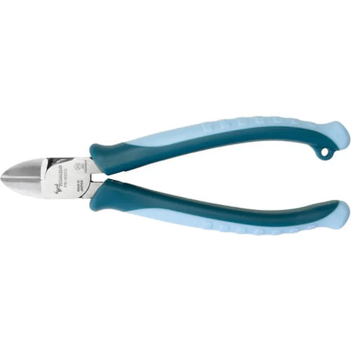 【CAINZ-DASH】ツノダ POWER 強力ニッパー JIS(偏芯テコ) エラストマーグリップ PW-302DG【別送品】